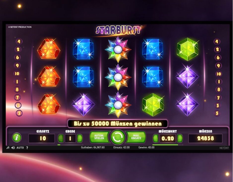 Starburst NetEnt Machine À Sous